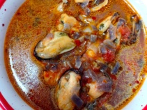 Supă de Midii cu Chorizo